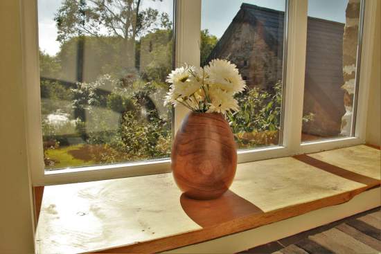 Interior detailing in hand crafted solid oak, doors, staircase all bespoke